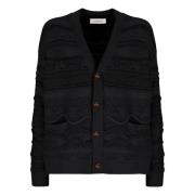 Laneus Cardigan Fantasia Jacquard Black, Herr