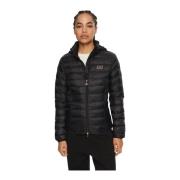 Emporio Armani EA7 Svart Lättvikts Pufferjacka 6Dtb28 Black, Dam