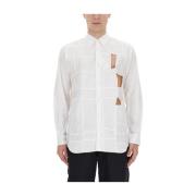 Comme des Garçons Bomull Cut Out Skjorta White, Herr