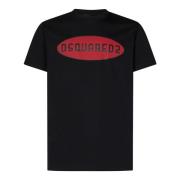 Dsquared2 Svart Cool Fit Logo T-shirt Black, Herr