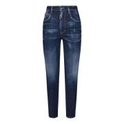 Dsquared2 Blå High Waist Twiggy Skinny Jeans Blue, Dam