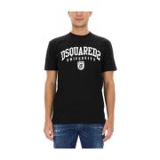 Dsquared2 Cool Fit Bomull T-Shirt Black, Herr