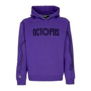 Octopus Lila Logo Hoodie Långärmad Purple, Herr