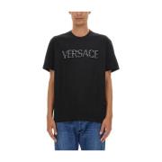 Versace Krokodil Logotyp T-shirt Black, Herr