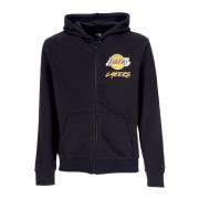 New Era NBA Script Hoodie Loslak Svart Black, Herr