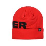 Iuter Röd Logo Beanie Mössa Red, Herr