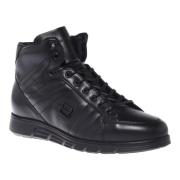 Baldinini Trainers in black leather Black, Herr