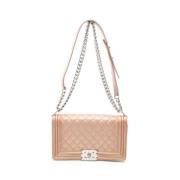 Chanel Vintage Pre-owned Laeder axelremsvskor Beige, Dam