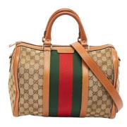 Gucci Vintage Pre-owned Canvas handvskor Beige, Dam