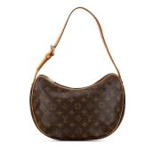 Louis Vuitton Vintage Pre-owned Canvas axelremsvskor Brown, Dam