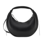 Hogan Svart Hobo Väska med Sidensnodd Black, Dam