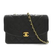 Chanel Vintage Pre-owned Laeder axelremsvskor Black, Dam