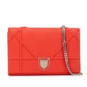 Dior Vintage Pre-owned Laeder crossbodyvskor Red, Dam