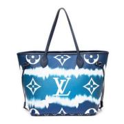 Louis Vuitton Vintage Pre-owned Belagd canvas axelremsvskor Blue, Dam