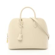 Hermès Vintage Pre-owned Canvas handvskor White, Dam