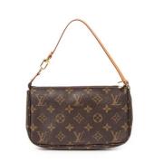 Louis Vuitton Vintage Pre-owned Canvas handvskor Brown, Dam