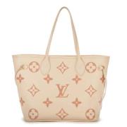 Louis Vuitton Vintage Pre-owned Belagd canvas axelremsvskor Beige, Dam