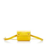 Hermès Vintage Pre-owned Laeder crossbodyvskor Yellow, Dam