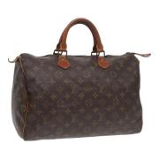 Louis Vuitton Vintage Pre-owned Canvas handvskor Brown, Dam