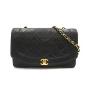 Chanel Vintage Pre-owned Laeder axelremsvskor Black, Dam