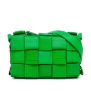 Bottega Veneta Vintage Pre-owned Laeder crossbodyvskor Green, Dam