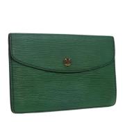 Louis Vuitton Vintage Pre-owned Laeder kuvertvskor Green, Dam