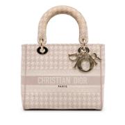 Dior Vintage Pre-owned Canvas handvskor Pink, Dam