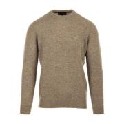 Barbour Tainsbury Crew Neck Sweaters Brown, Herr