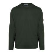 Stone Island Merinoull Crewneck Tröja Green, Herr