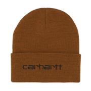 Carhartt Wip Script Beanie Mössa Brun/Svart Brown, Herr