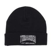 HUF Field Crew Beanie Thrasher Svart Hatt Black, Herr