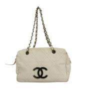 Chanel Vintage Pre-owned Laeder chanel-vskor White, Dam