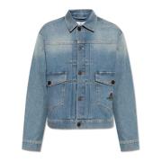 Vivienne Westwood Jeansjacka med vintageeffekt Blue, Herr