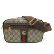 Gucci Vintage Pre-owned Canvas gucci-vskor Brown, Dam