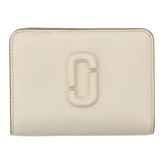 Marc Jacobs Cloud White Plånbok med Double-J Logo White, Dam