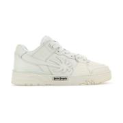 Palm Angels Vita Läder Sneakers Venice Stil White, Herr