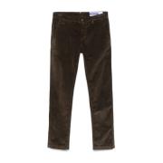 Jacob Cohën Brun Corduroy Slim Fit Byxor Brown, Herr