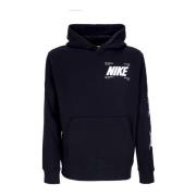 Nike Svart Sportswear Hoodie med Snöflingetryck Black, Herr