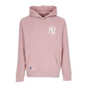 New Era MLB League Essentials Hoodie Rose/Vit Pink, Herr