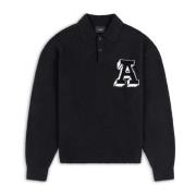 Axel Arigato Team Polo Sweater Black, Herr