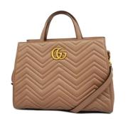 Gucci Vintage Pre-owned Laeder gucci-vskor Beige, Dam