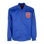 Mitchell & Ness NBA Lätt Satin Bomberjacka Blue, Herr