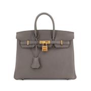 Hermès Vintage Pre-owned Laeder handvskor Gray, Dam