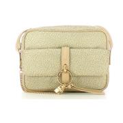 Borbonese Liten Nylon Crossbody-väska i Natur/Cream Beige, Dam