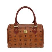 MCM Pre-owned Pre-owned Canvas handvskor Brown, Dam