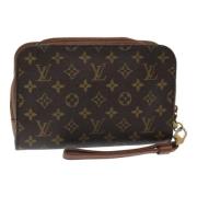 Louis Vuitton Vintage Pre-owned Canvas kuvertvskor Brown, Dam