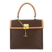 Celine Vintage Pre-owned Plast handvskor Brown, Dam