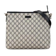 Gucci Vintage Pre-owned Tyg crossbodyvskor Beige, Dam