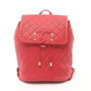 Chanel Vintage Pre-owned Laeder chanel-vskor Red, Dam