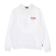 Iuter Vit hoodie med känguruficka White, Herr